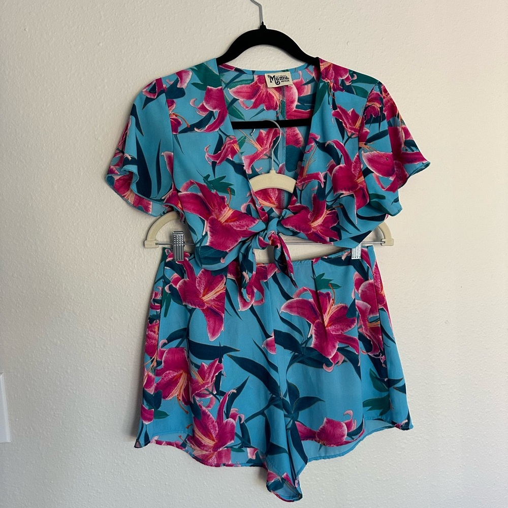 Tropical print set